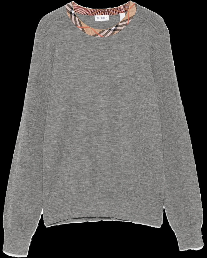 BG_REMOVED_CATALOG_Check Trim Sweater - BURBERRY