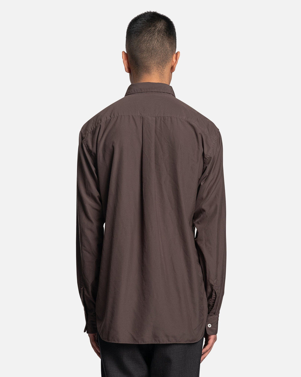Button-Up Long Sleeve Shirt In Khaki Comme des garcons – Гарантія оригінальності – детальний вид