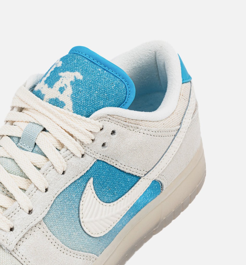Оригінальна Dunk Low Retro Se Ivory Blue Mens Lifestyle Shoe Nike – вид ззаду