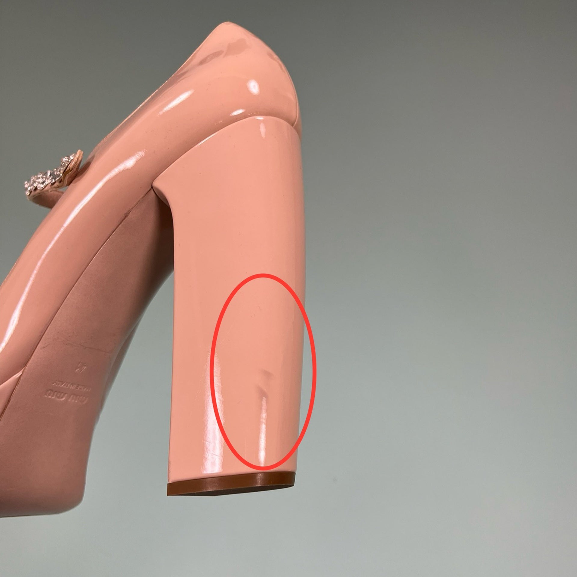 Crystal Leather Pumps Miu miu – Гарантія оригінальності – вид 8