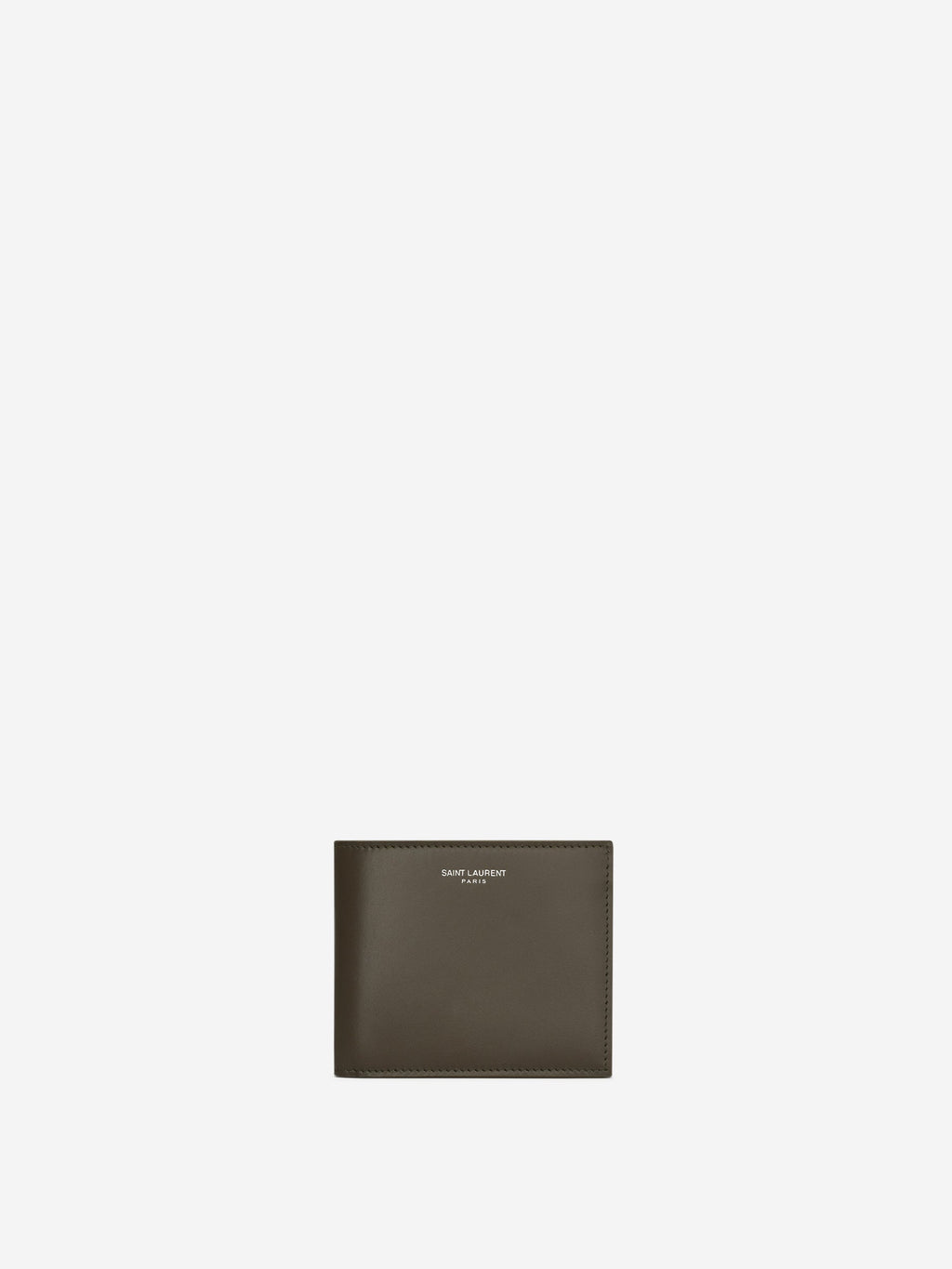 Logo Leather Wallet Saint laurent – Гарантія оригінальності – боковий вид
