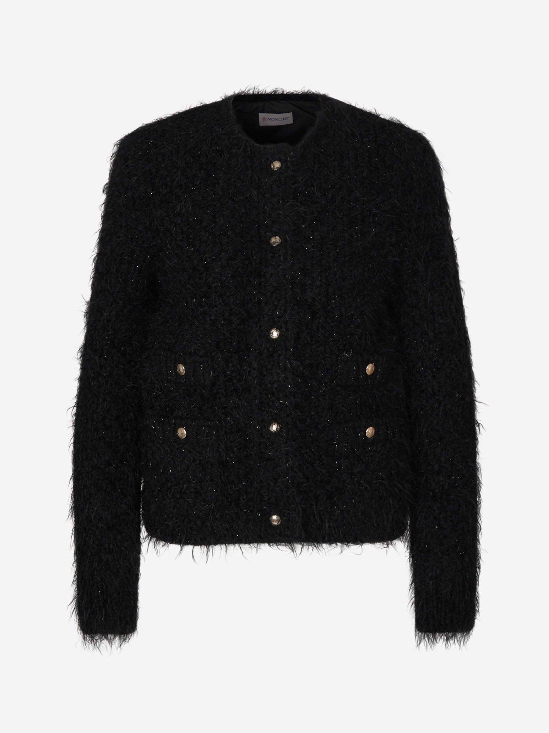 Оригінальна Quilted Wool Cardigan Moncler – боковий вид - MONCLER