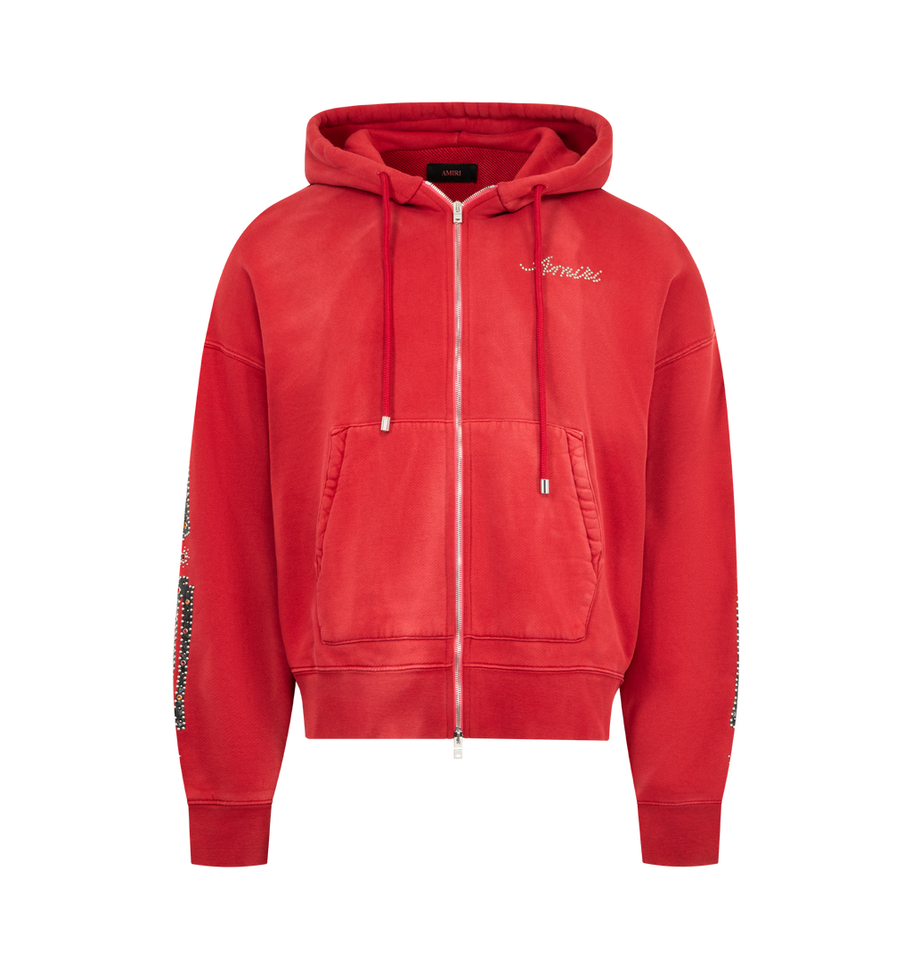 Bones Studded Zip Hoodie Amiri – Гарантія оригінальності – боковий вид