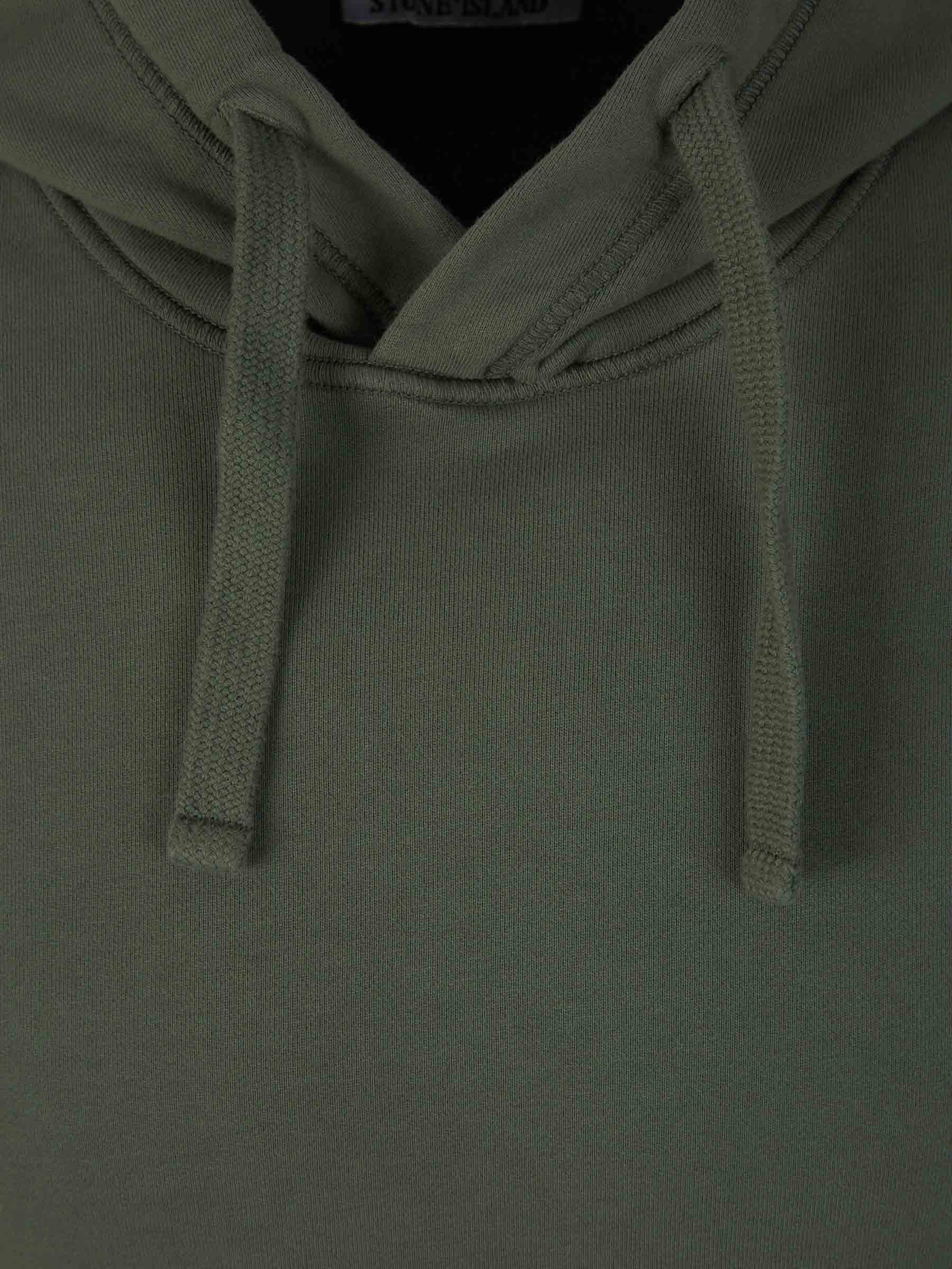 Cotton Hood Sweatshirt Stone island – Гарантія оригінальності – детальний вид - STONE ISLAND