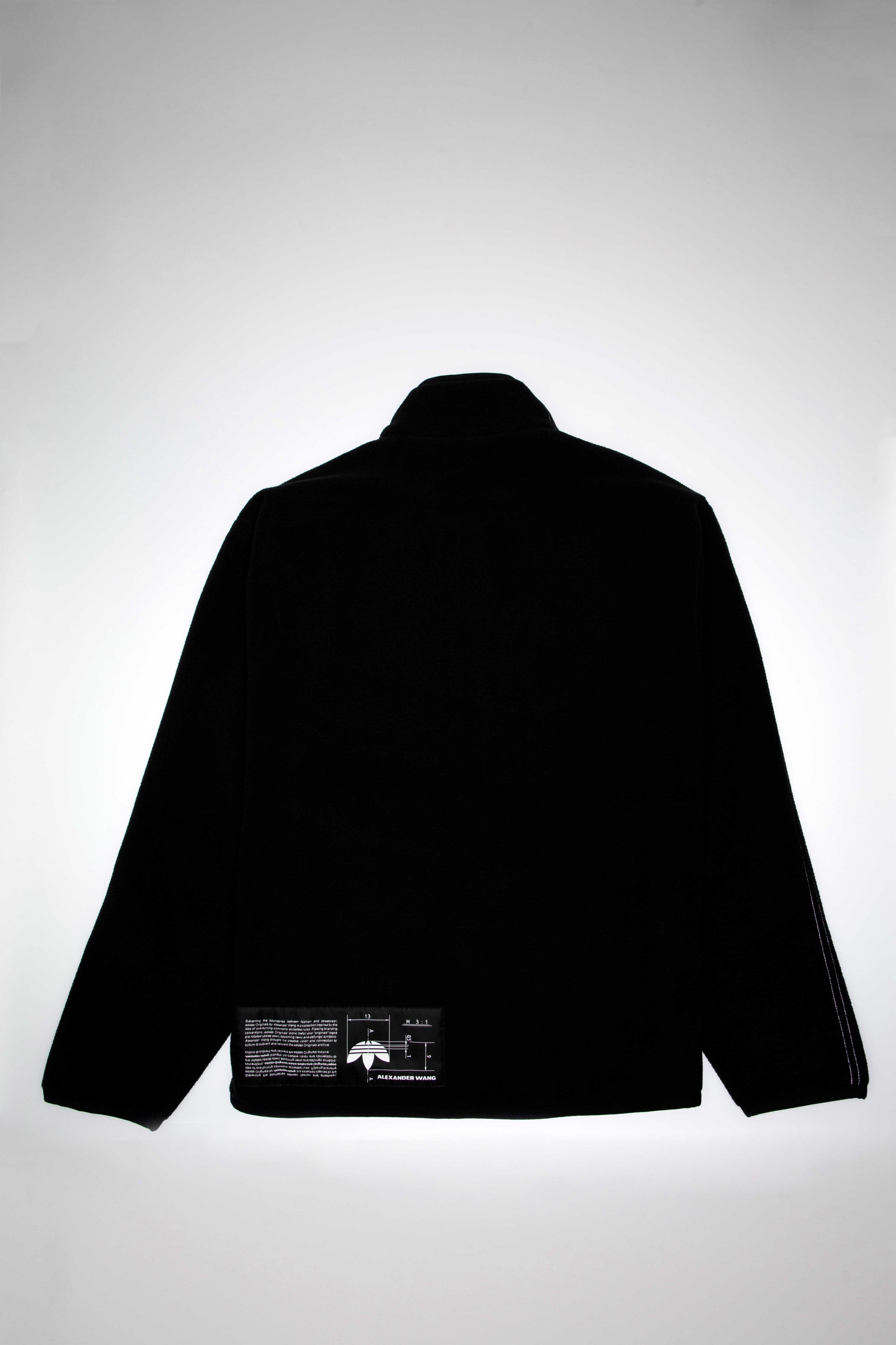 Alexander Wang X Adidas Collection Aw Polar Half Zip Mens Jacket Adidas – Гарантія оригінальності – вид ззаду - ADIDAS
