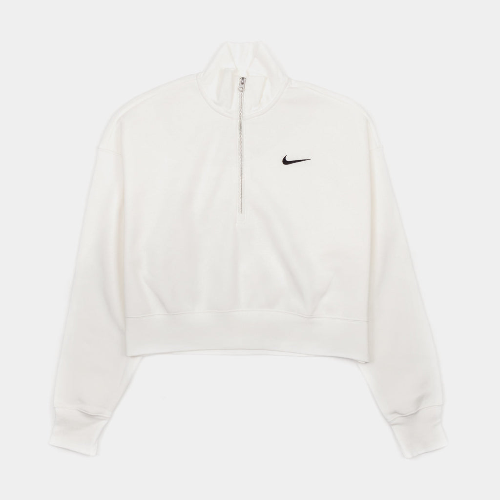 Nsw Phoenix Fleece Oversized Half-Zip Crop Womens Hoodie Nike оригінал – Купити в Україні – боковий вид