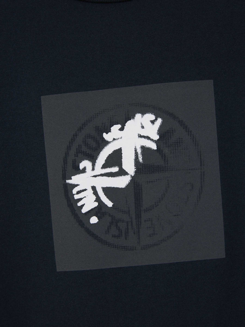 Printed Cotton T-Shirt Stone island – Гарантія оригінальності – збільшений вид