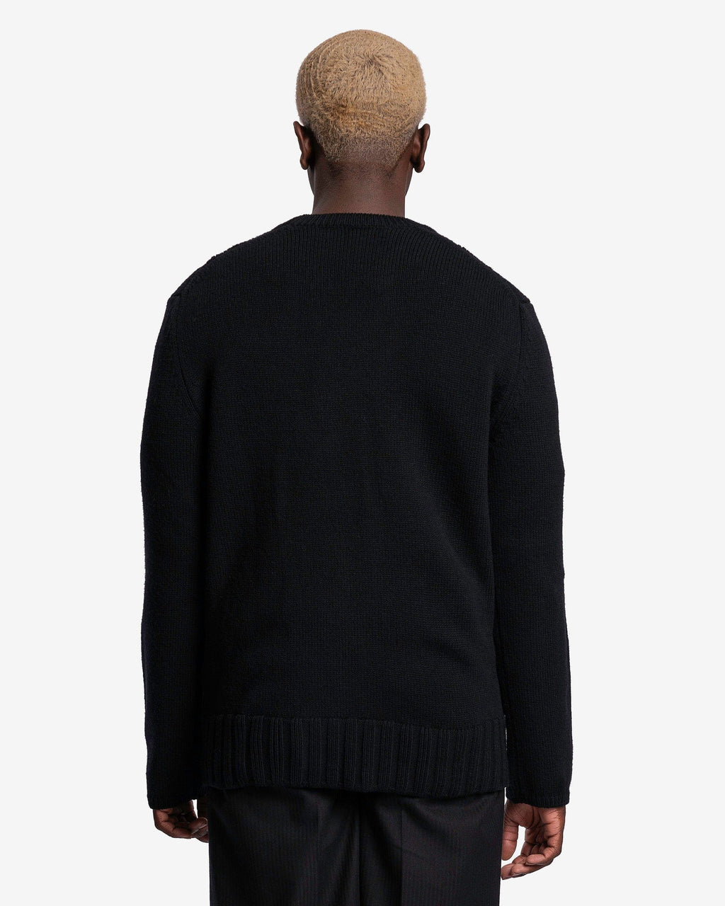 Оригінальна Cable Knit Sweater In Black Comme des garcons – детальний вид