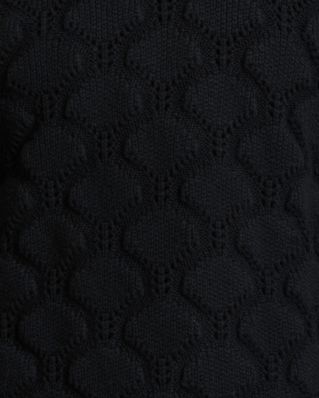 Оригінальна Cable Knit Sweater In Black Comme des garcons – збільшений вид