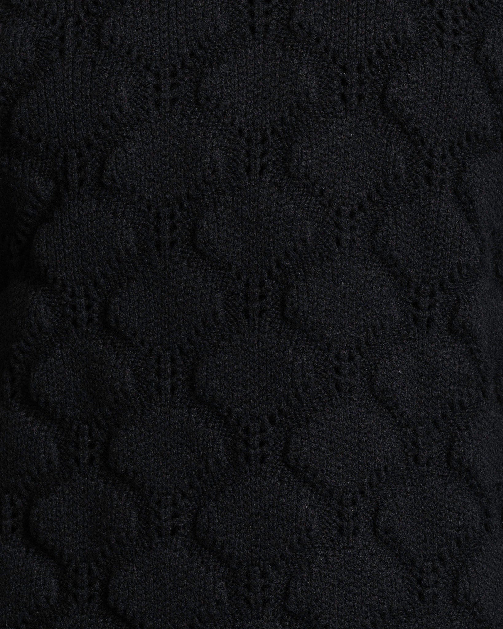 Оригінальна Cable Knit Sweater In Black Comme des garcons – збільшений вид