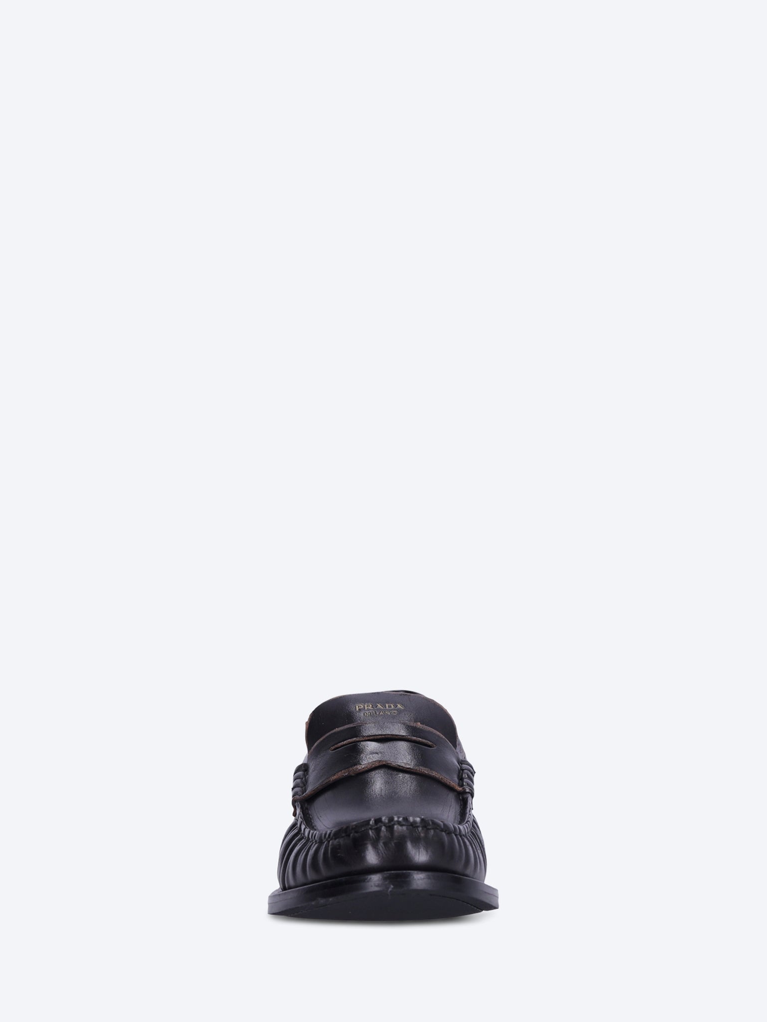 Calf Old Leather Loafers Prada – Гарантія оригінальності – детальний вид