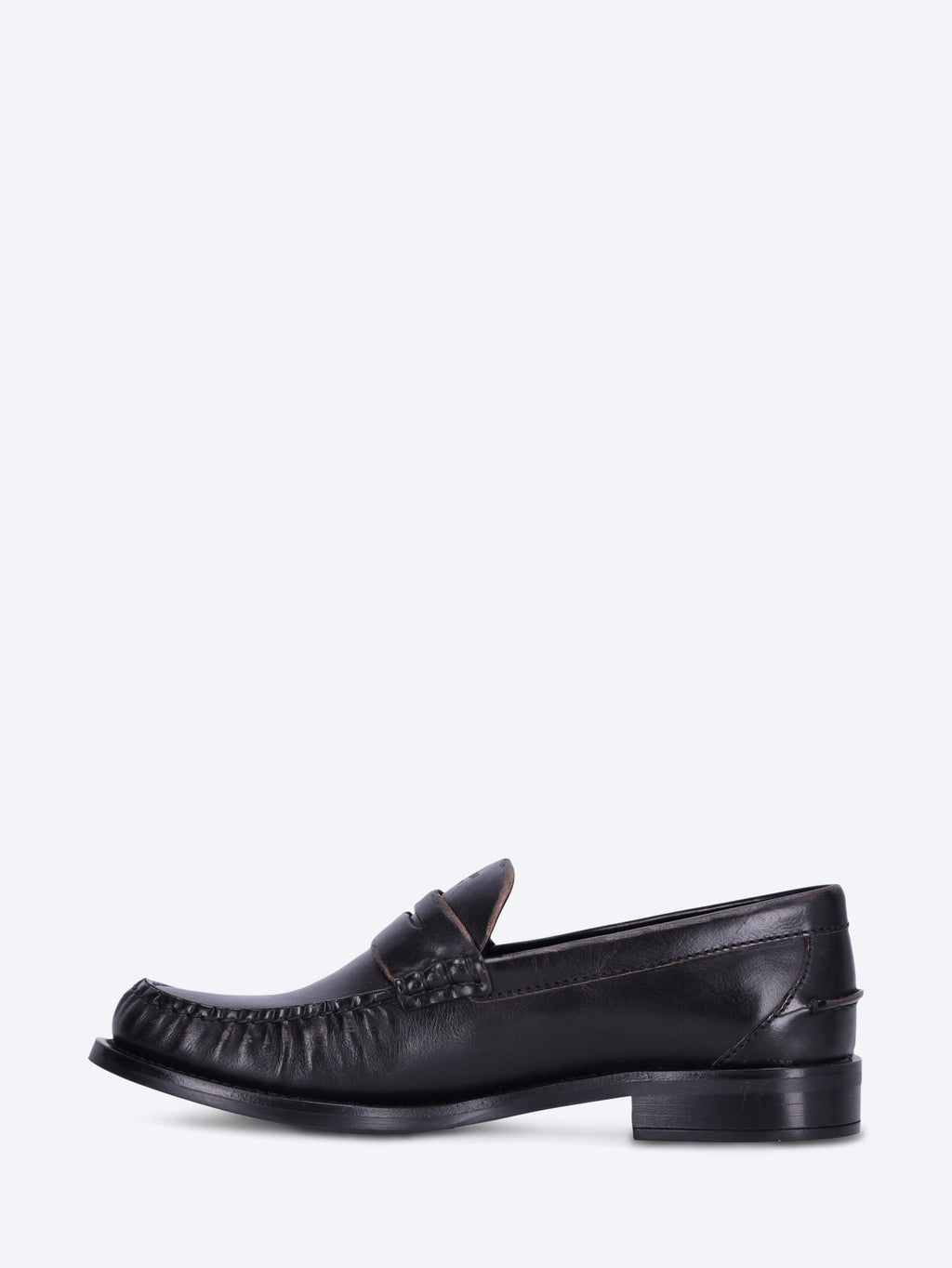Calf Old Leather Loafers Prada – Гарантія оригінальності – збільшений вид