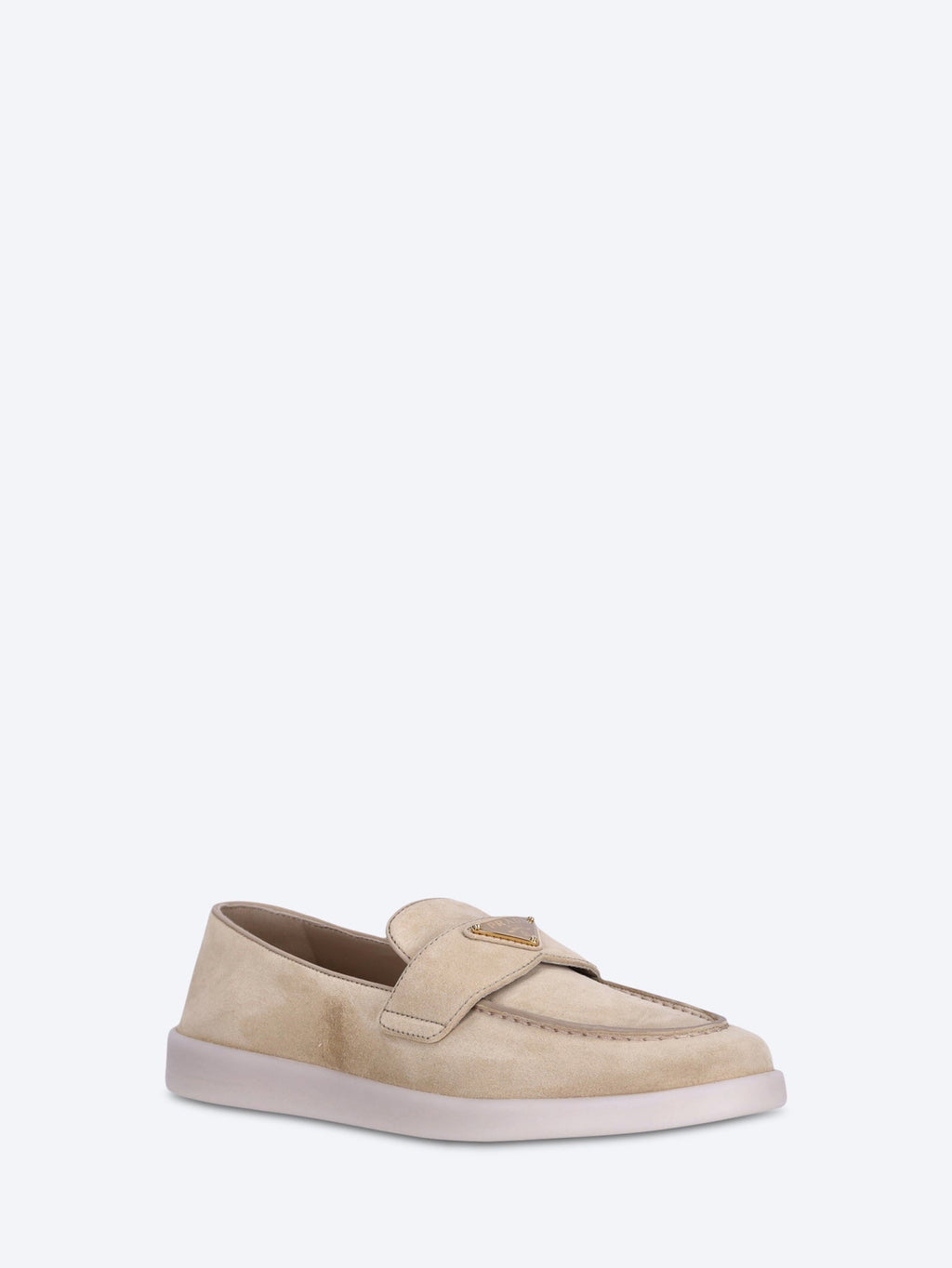 Suede Leather Loaffers Prada – Гарантія оригінальності – вид ззаду