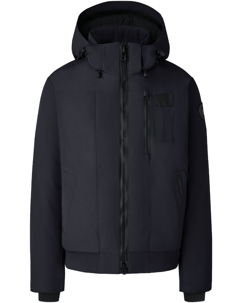 Оригінальна Mens Borden Bomber Black Disc Jacket Navy Canada goose