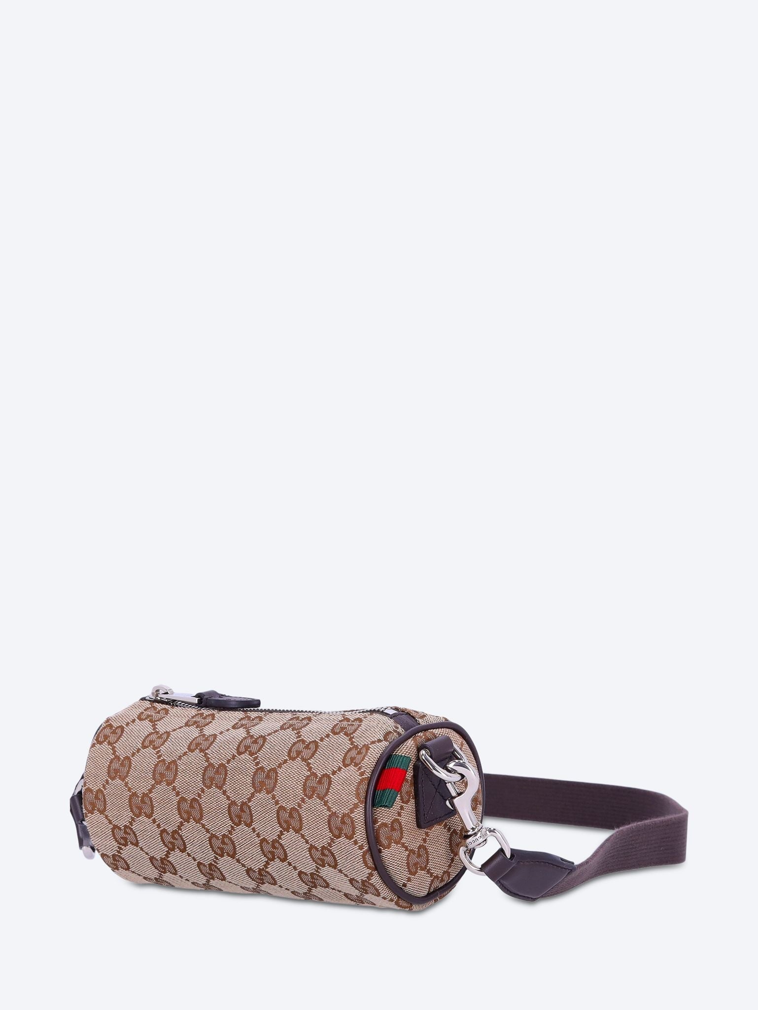Canvas Mini Shoulder Bag Gucci – Гарантія оригінальності – вид ззаду