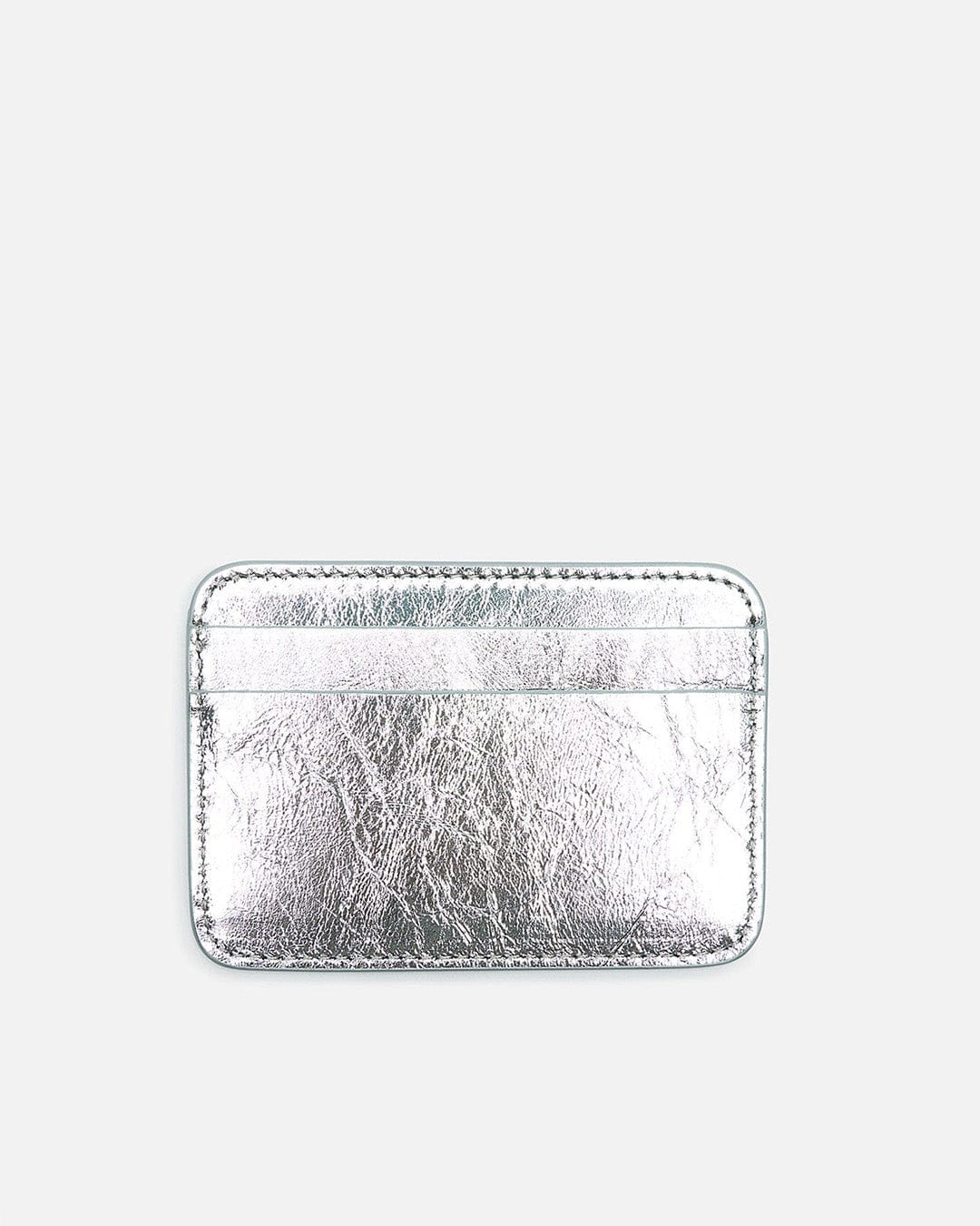 Оригінальна Card Holder In Silver Acne studios – вид ззаду