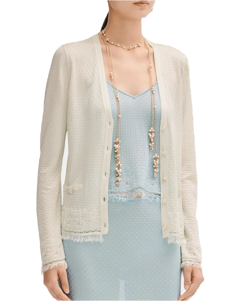 Оригінальна Cardigan In Mixed Fibres Light Green Chanel bg_removed_catalog