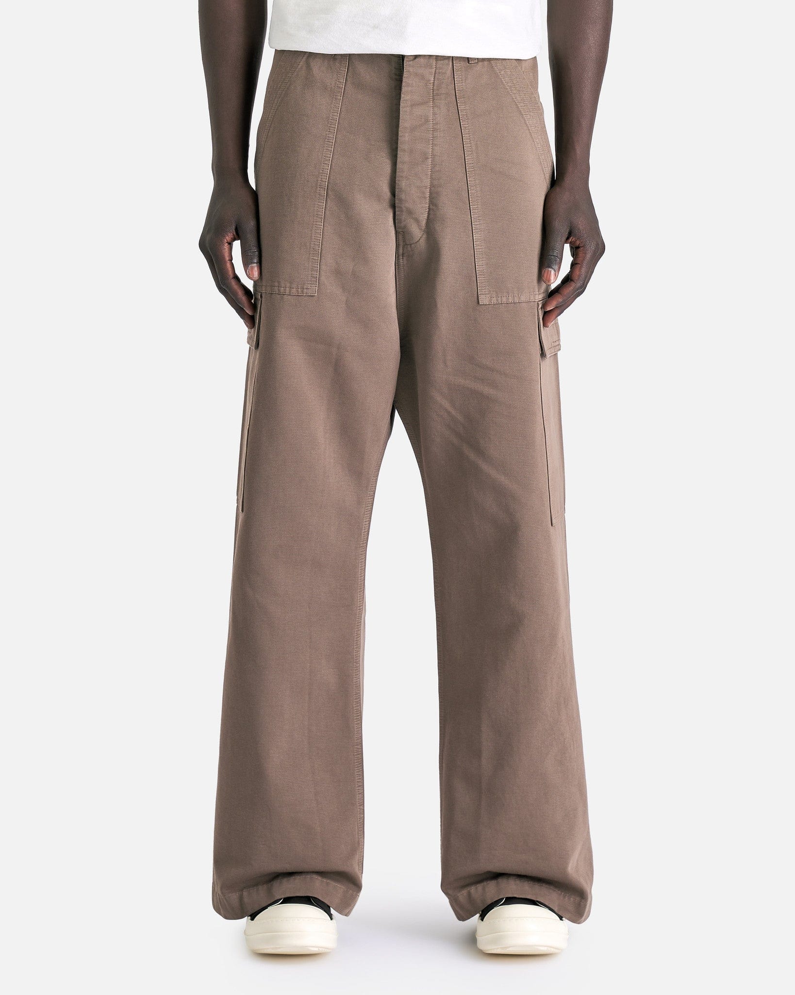 Cargo Trousers In Dust Rick owens оригінал – Купити в Україні – боковий вид