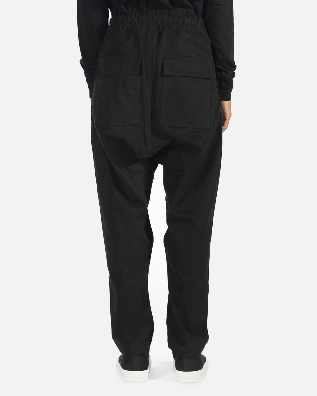 Cargo Twill Drawstring Pant In Black Rick owens – Гарантія оригінальності – збільшений вид