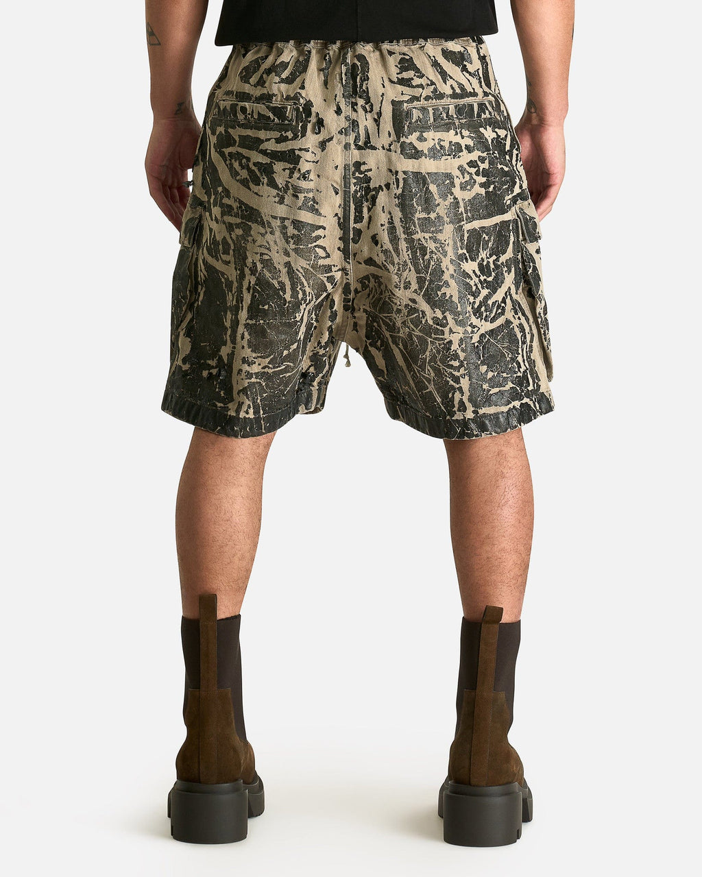 Cargobela Shorts In Black Washed Foil Rick owens оригінал – Купити в Україні – детальний вид