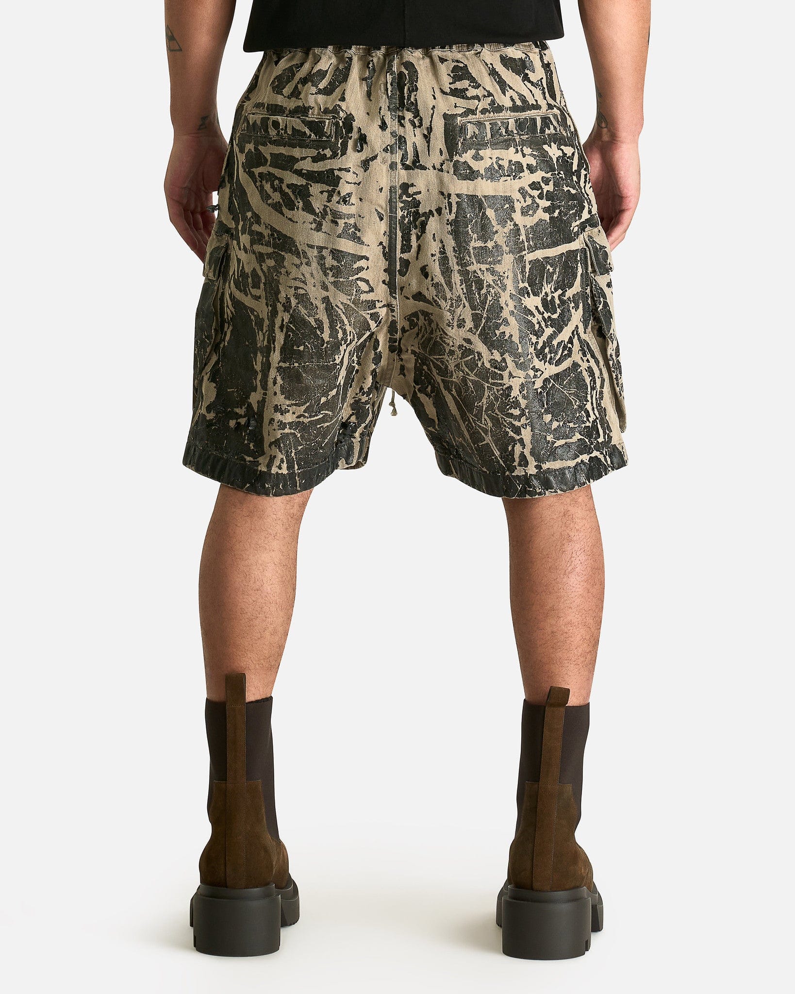Cargobela Shorts In Black Washed Foil Rick owens оригінал – Купити в Україні – детальний вид