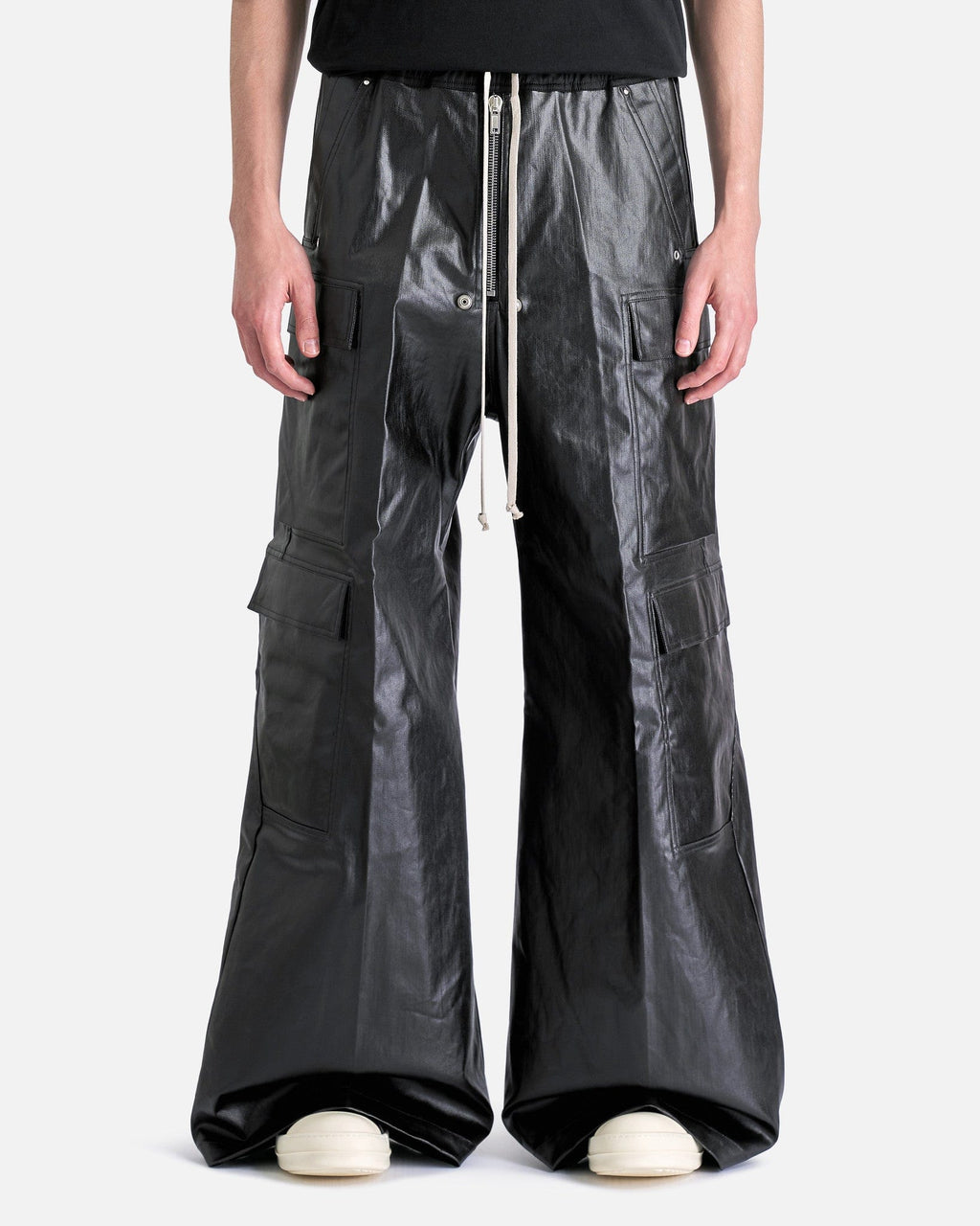 Оригінальна Cargobelas In Black Metallic Rick owens – боковий вид