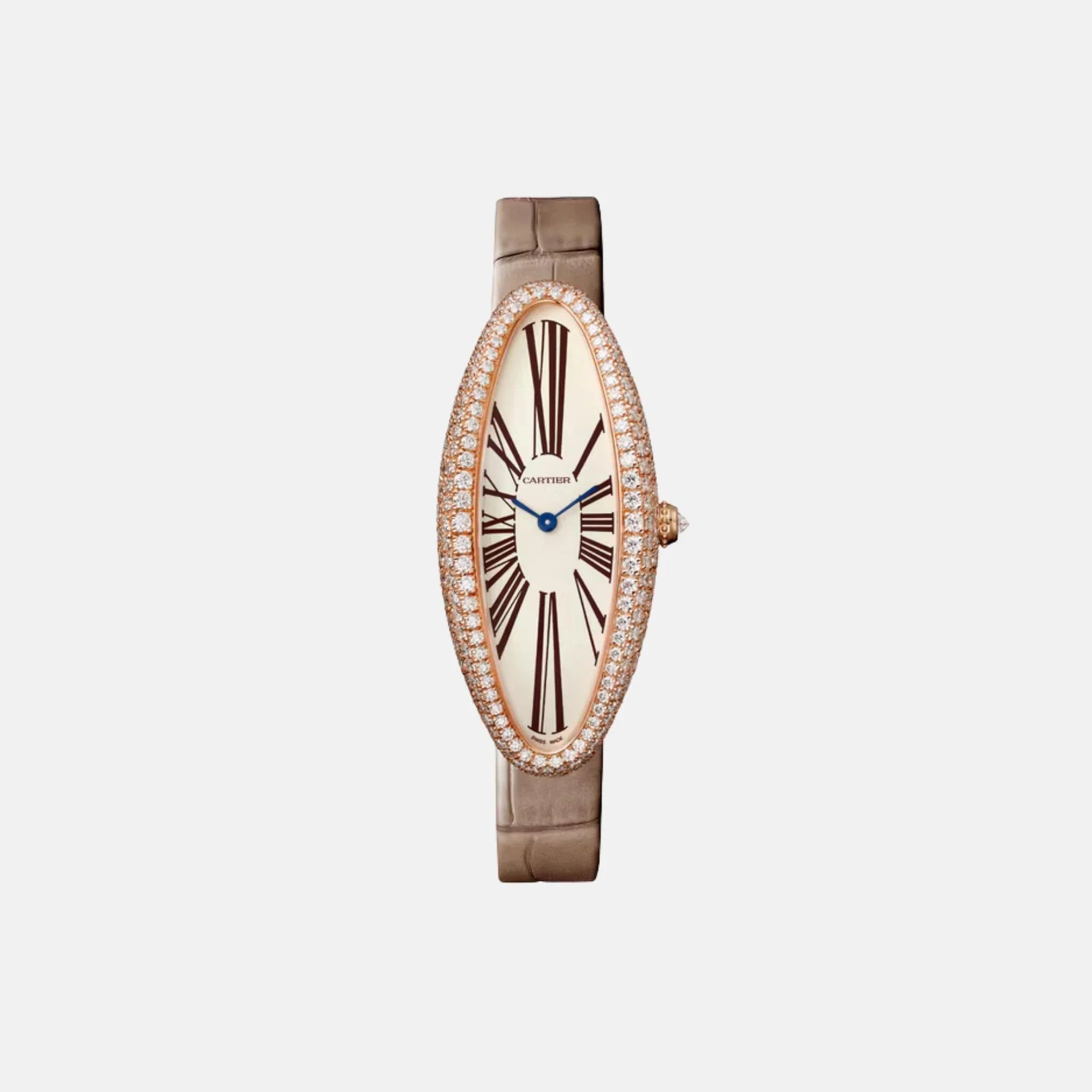 Baignoire Allongée Medium 18k Rose Gold Diamond Set Wjba0006 Cartier – Гарантія оригінальності – боковий вид