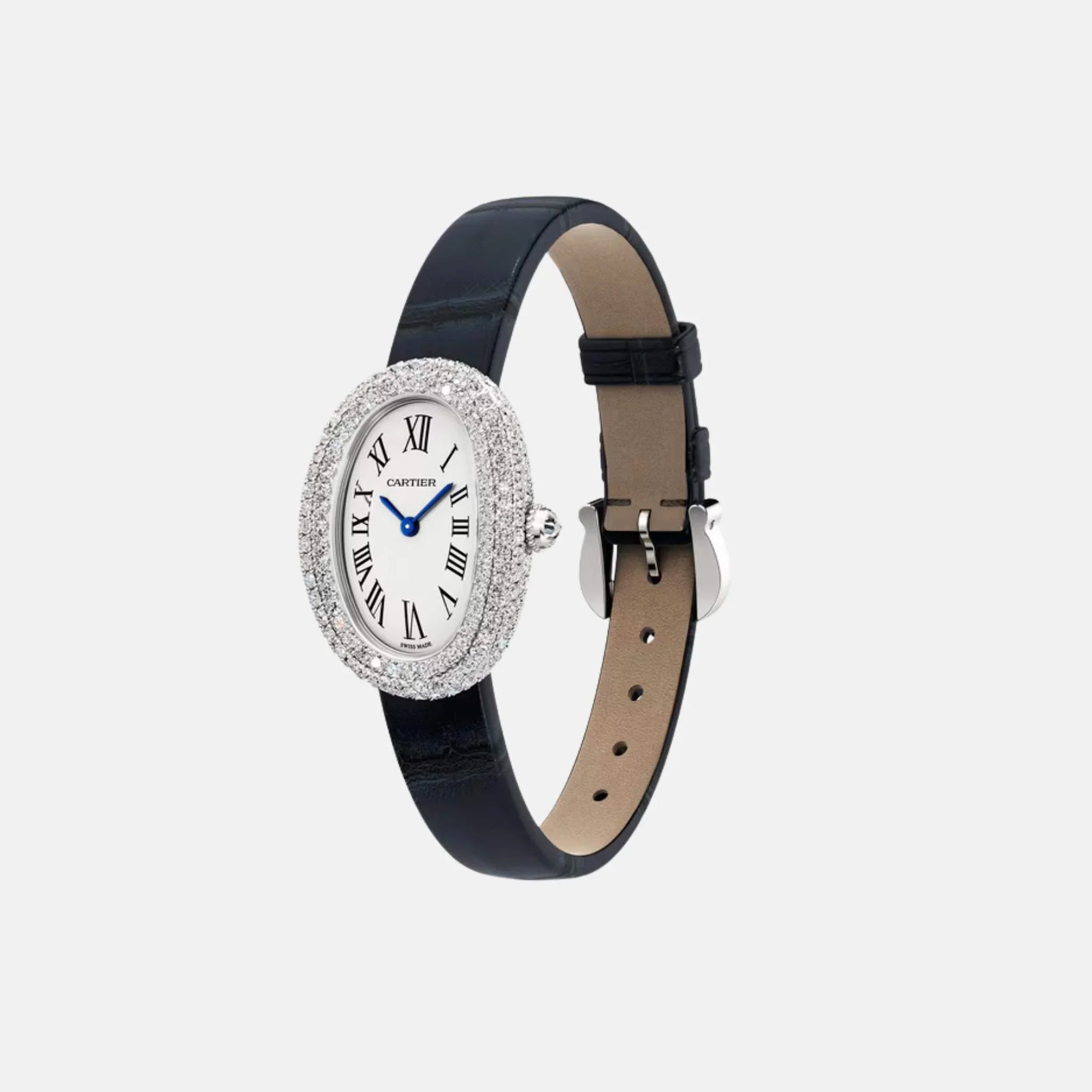 Оригінальна Baignoire Small 18k White Gold Diamond Set Wjba0049 Cartier – детальний вид