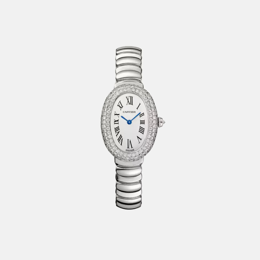 Baignoire Small 18k White Gold Diamond Set Wjba0051 Cartier – Гарантія оригінальності – боковий вид