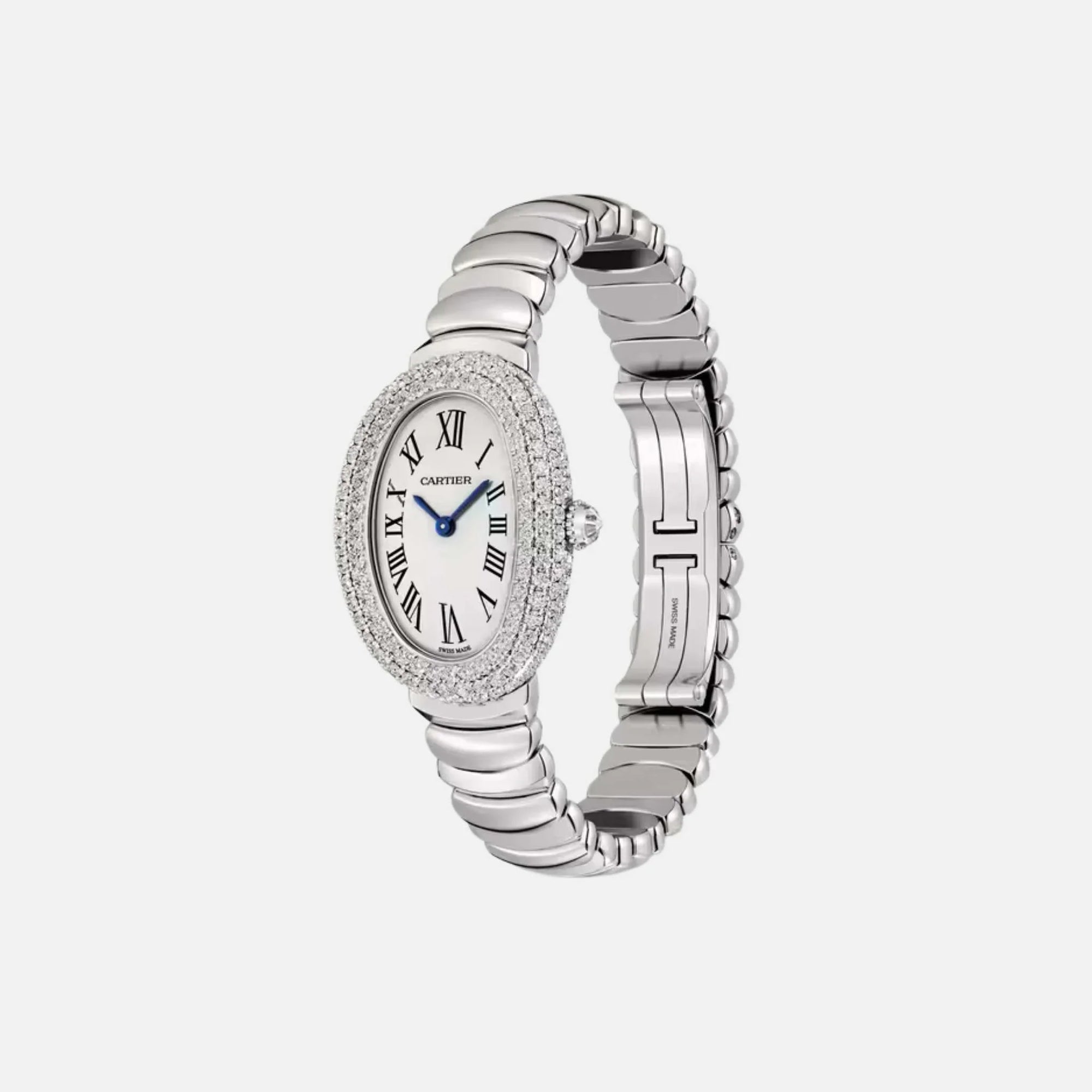 Baignoire Small 18k White Gold Diamond Set Wjba0051 Cartier – Гарантія оригінальності – детальний вид