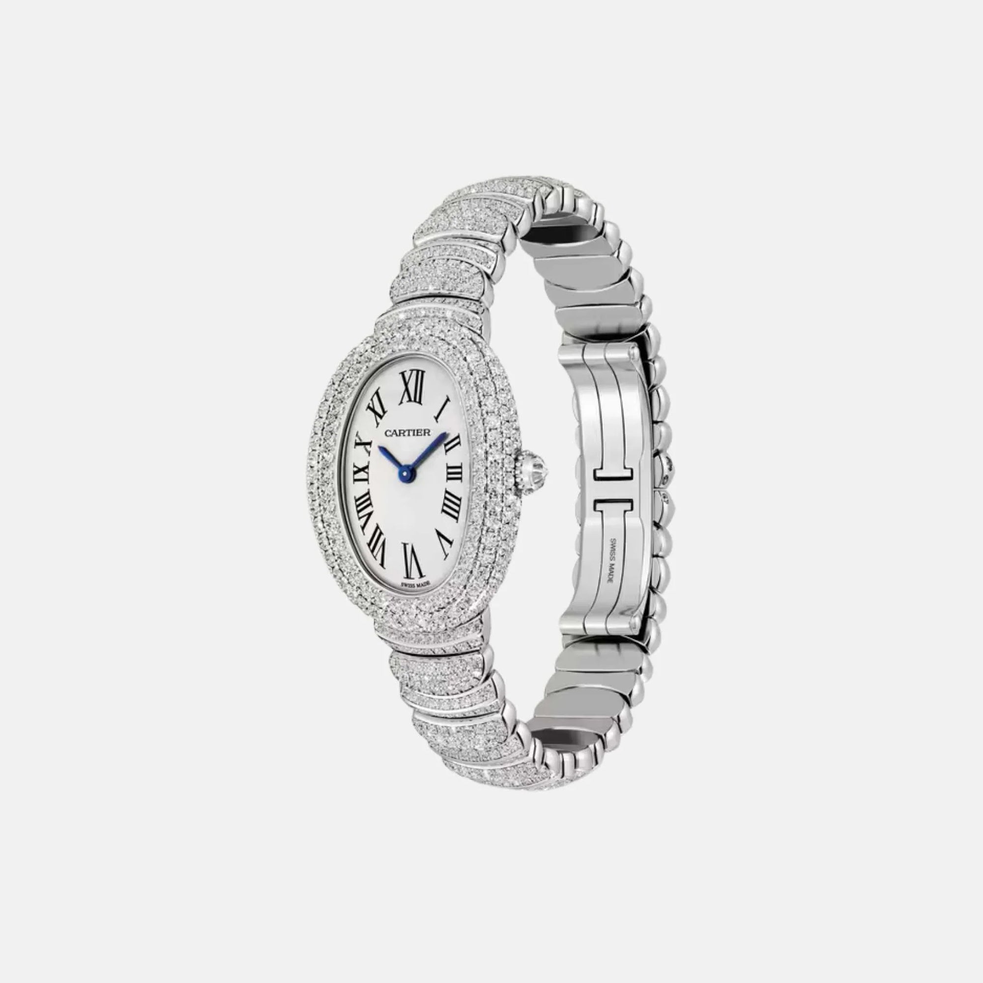 Baignoire Small 18k White Gold Full Diamond Set Wjba0052 Cartier – Гарантія оригінальності – детальний вид