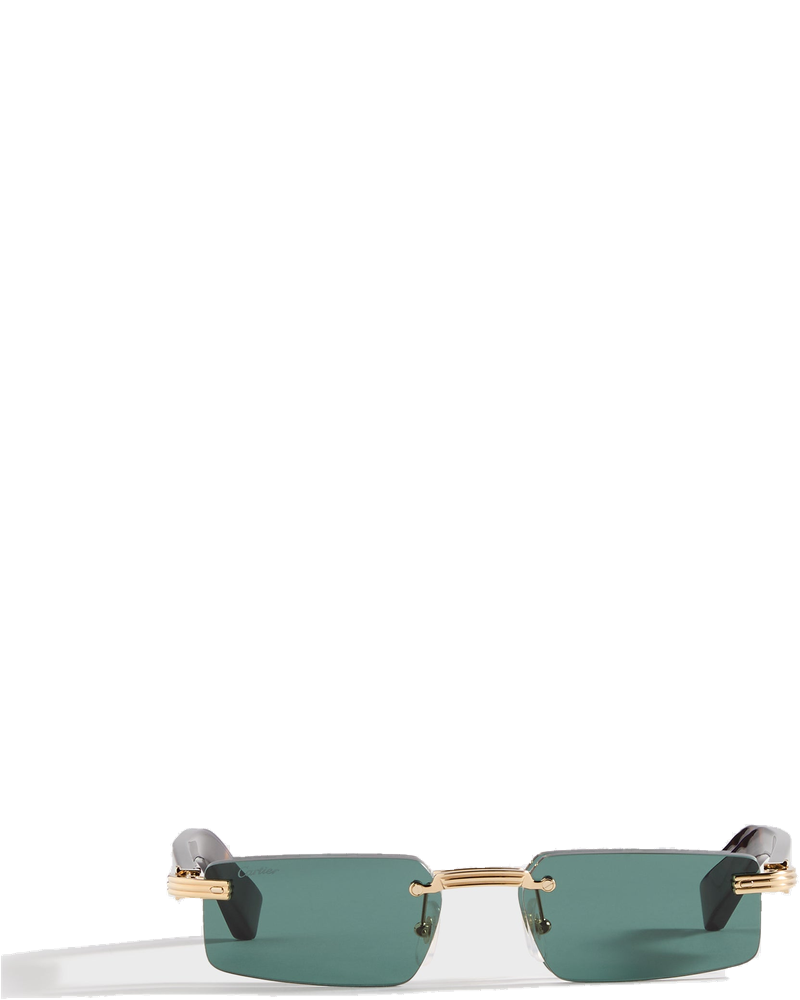Оригінальна Rectangular Sunglasses Gold Cartier