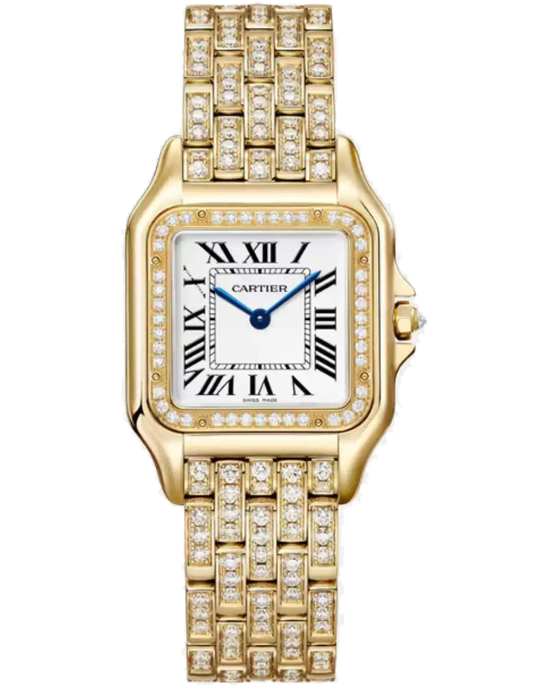 Оригінальна Panthere Medium Model Yellow Gold Diamond Set Wjpn0060 Cartier