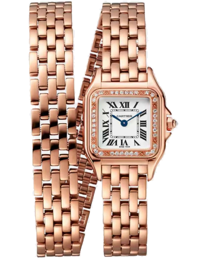 Panthere Small Model Rose Gold Double Loop Diamond Wjpn0014 Cartier – Гарантія оригінальності