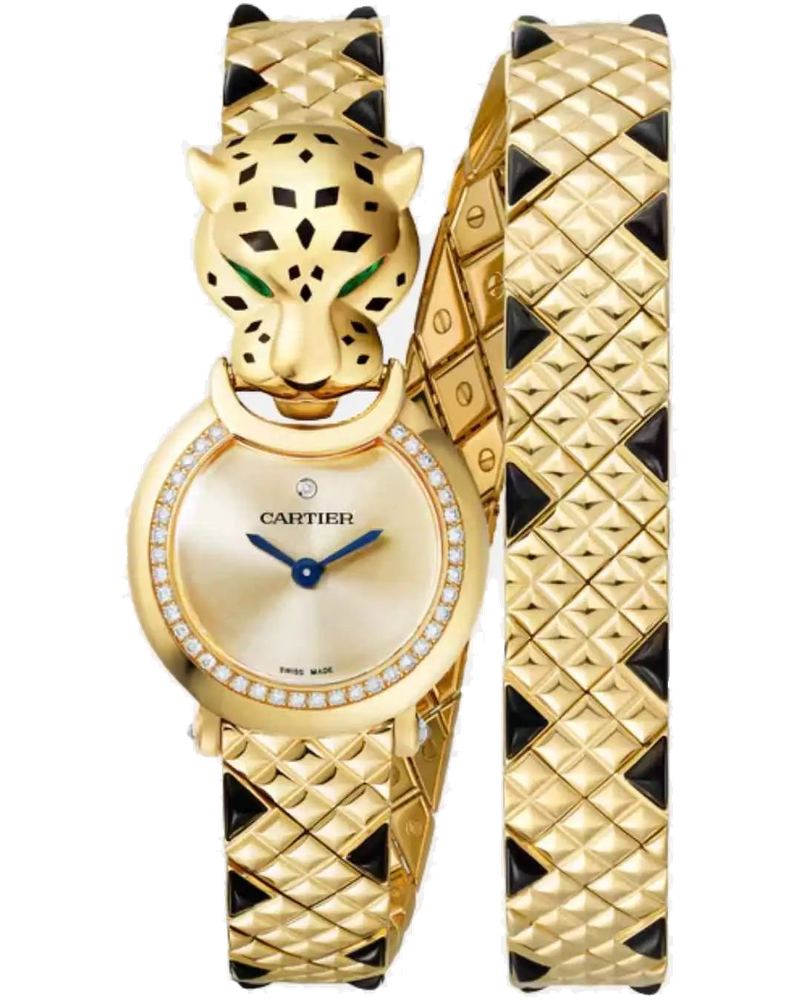 Panthere Yellow Gold Diamond Panther Head Double Loop Hpi01382 Cartier – Гарантія оригінальності