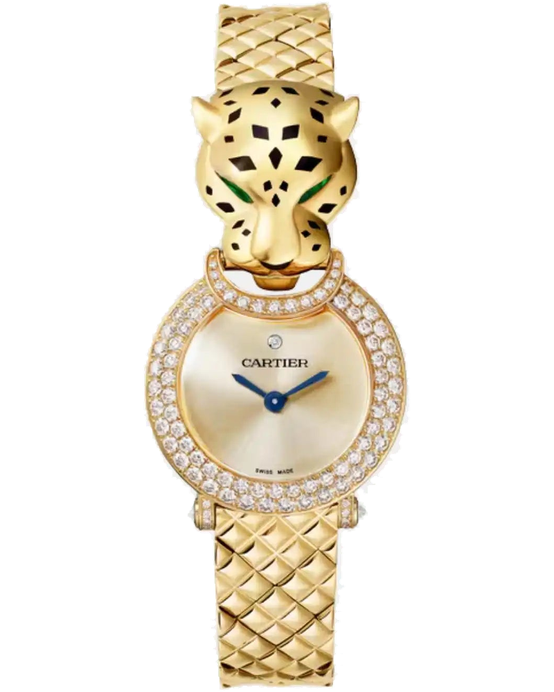 Panthere Yellow Gold Full Diamond Panther Head Hpi01526 Cartier – Гарантія оригінальності