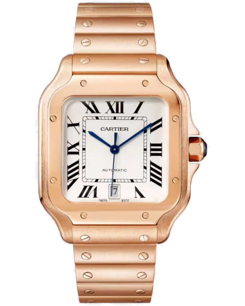 Santos Large Model 18k Rose Gold Automatic Wgsa0007 Cartier оригінал – Купити в Україні