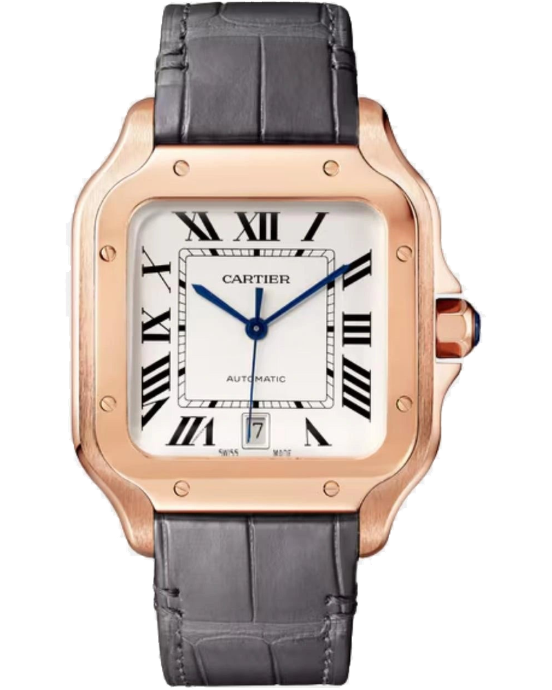 Оригінальна Santos Large Model 18k Rose Gold Automatic Wgsa0019 Cartier