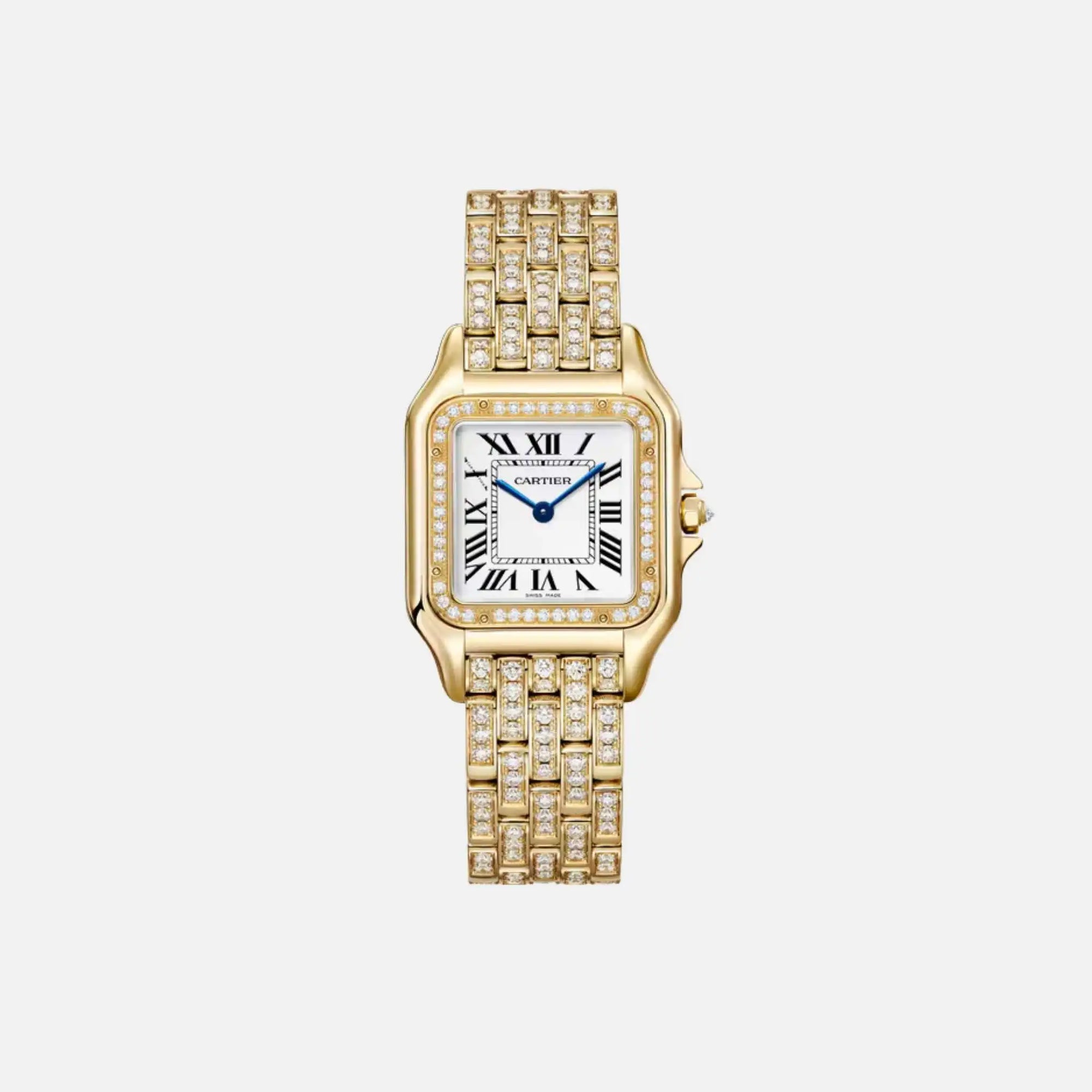 Оригінальна Panthere Medium Model Yellow Gold Diamond Set Wjpn0060 Cartier – боковий вид