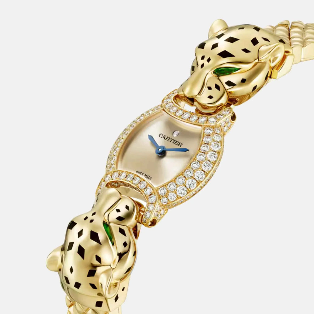 Оригінальна Panthere Yellow Gold Diamond Double Panther Heads Hpi01441 Cartier – вид ззаду