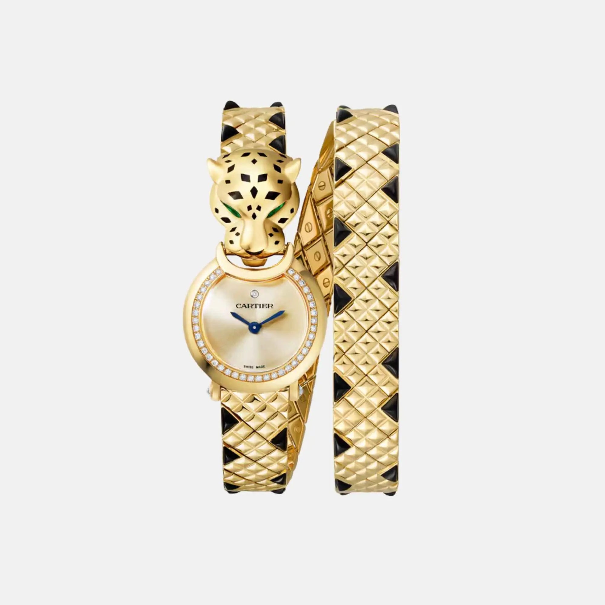 Panthere Yellow Gold Diamond Panther Head Double Loop Hpi01382 Cartier – Гарантія оригінальності – боковий вид