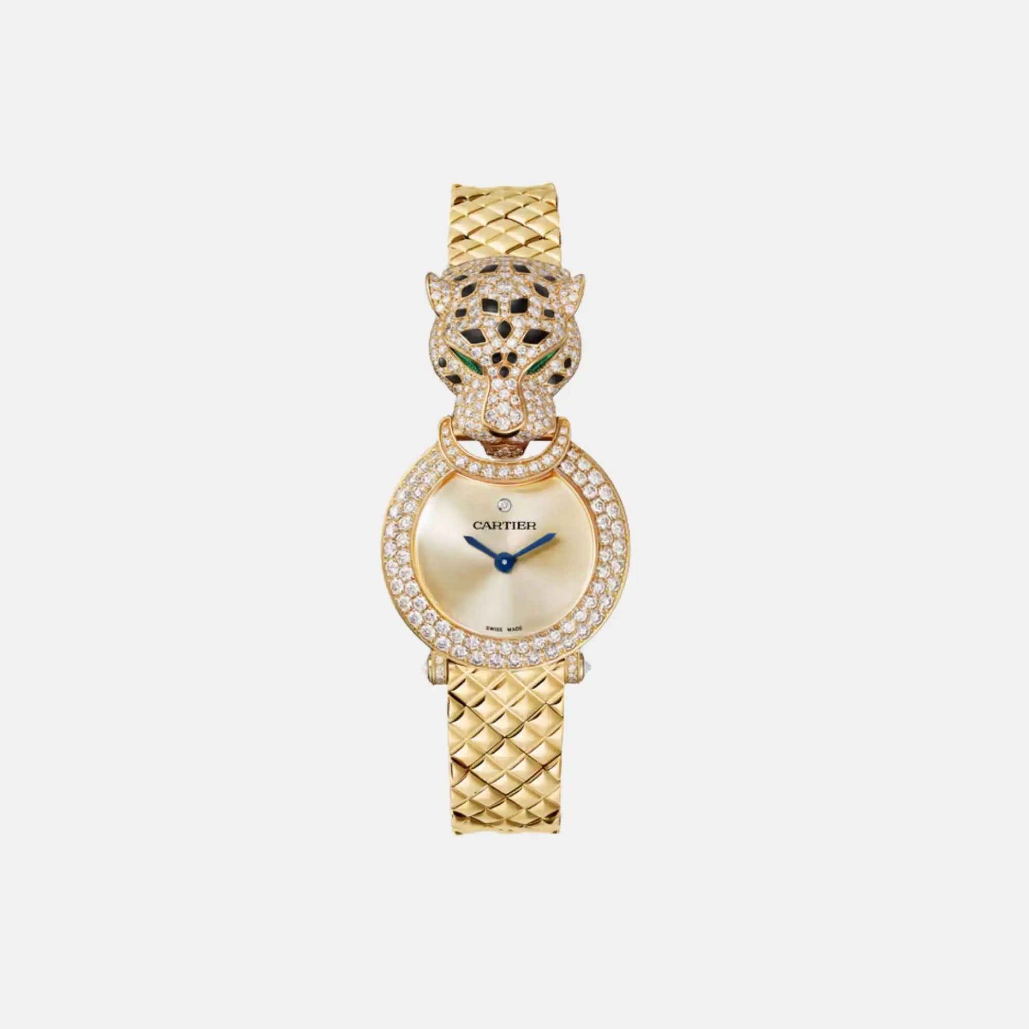 Panthere Yellow Gold Full Diamond Panther Head Hpi01509 Cartier – Гарантія оригінальності – боковий вид