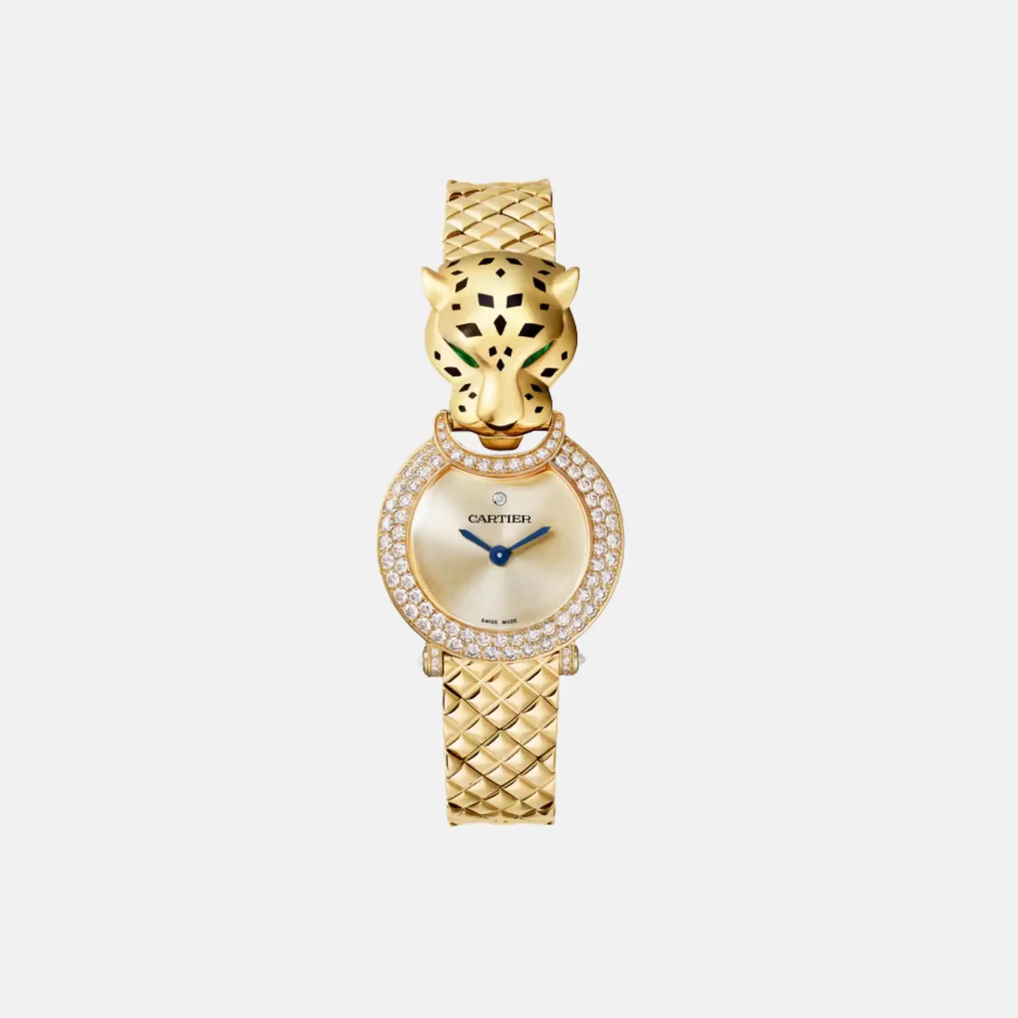 Panthere Yellow Gold Full Diamond Panther Head Hpi01526 Cartier – Гарантія оригінальності – боковий вид