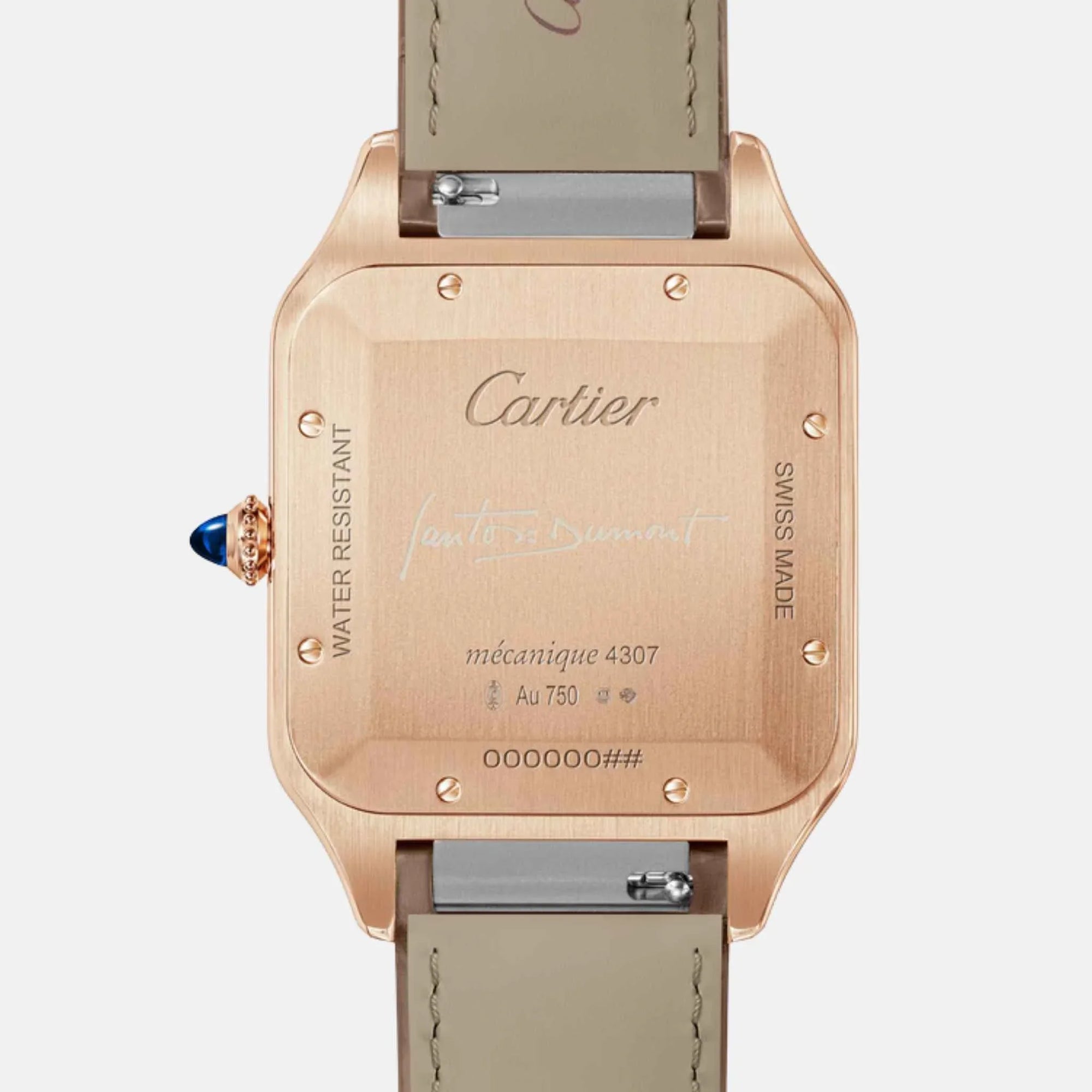 Santos Dumont Extra Large Model 18k Rose Gold Wgsa0112 Cartier оригінал – Купити в Україні – вид ззаду