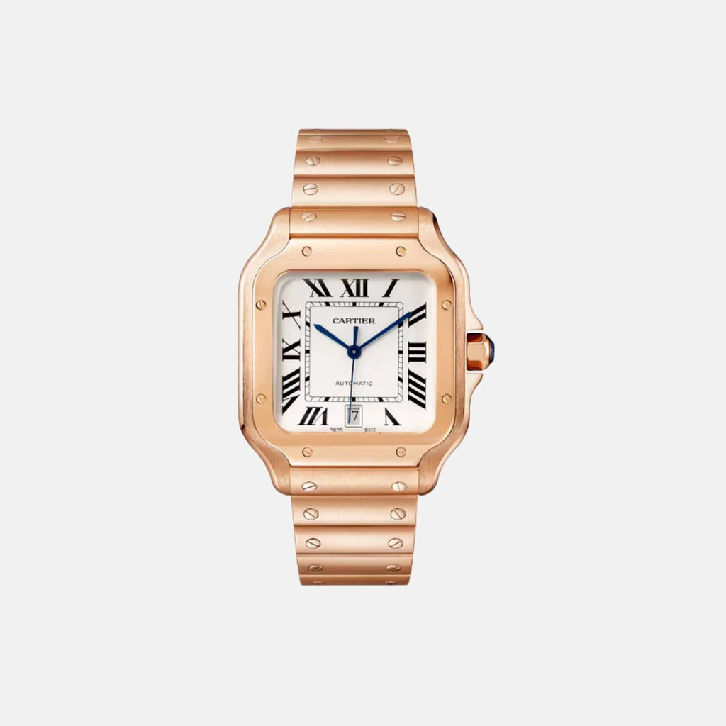 Santos Large Model 18k Rose Gold Automatic Wgsa0007 Cartier оригінал – Купити в Україні – боковий вид