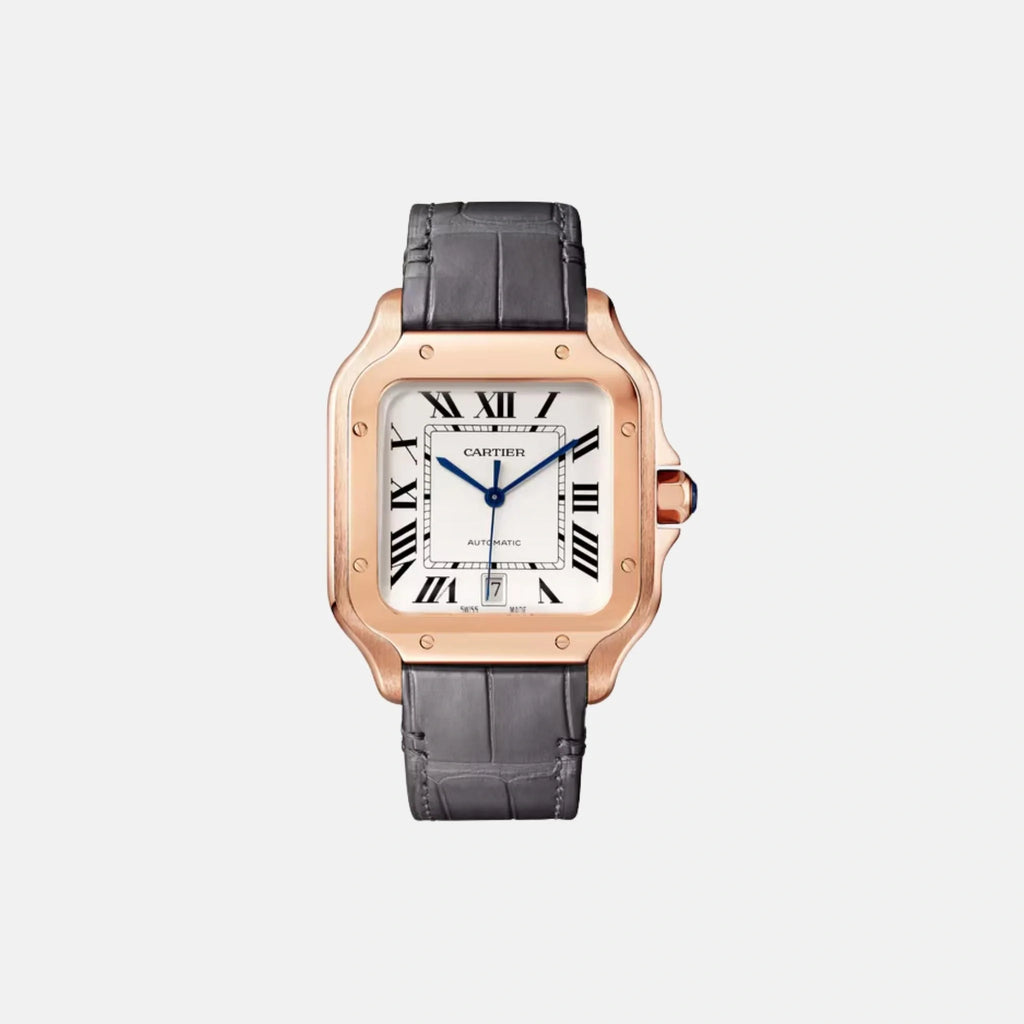 Оригінальна Santos Large Model 18k Rose Gold Automatic Wgsa0019 Cartier – боковий вид
