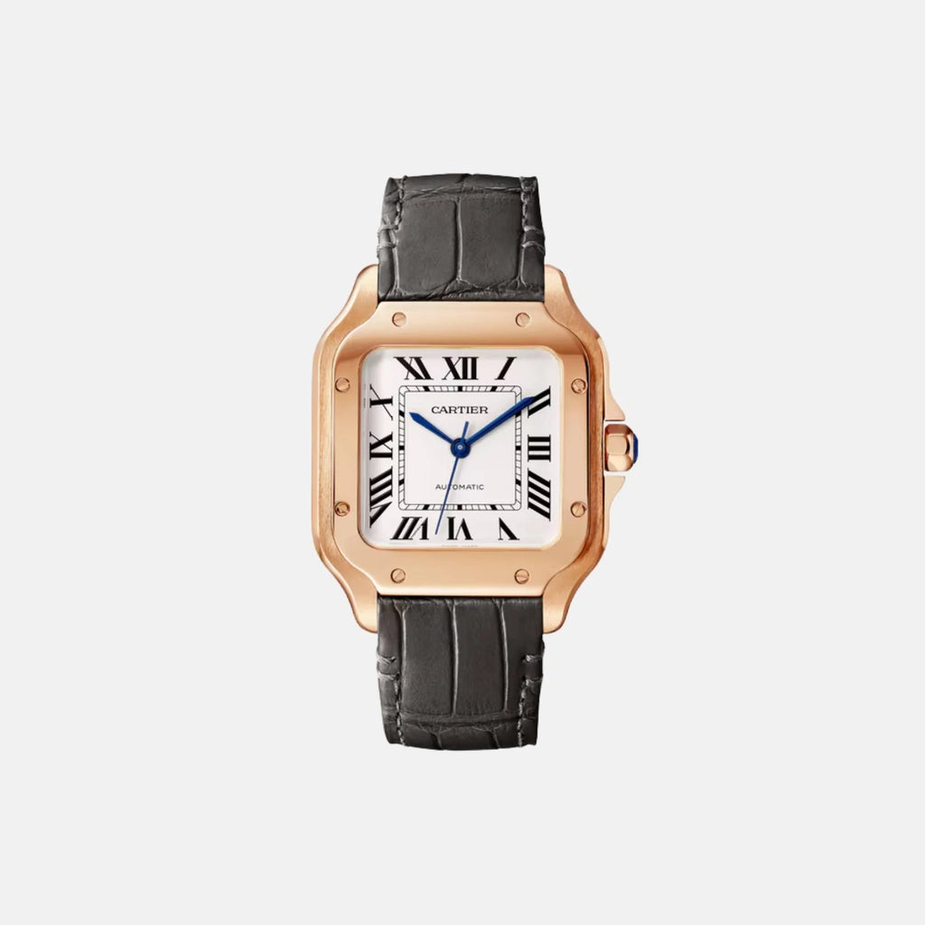 Santos Medium Model 18k Rose Gold Automatic Wgsa0028 Cartier оригінал – Купити в Україні – боковий вид