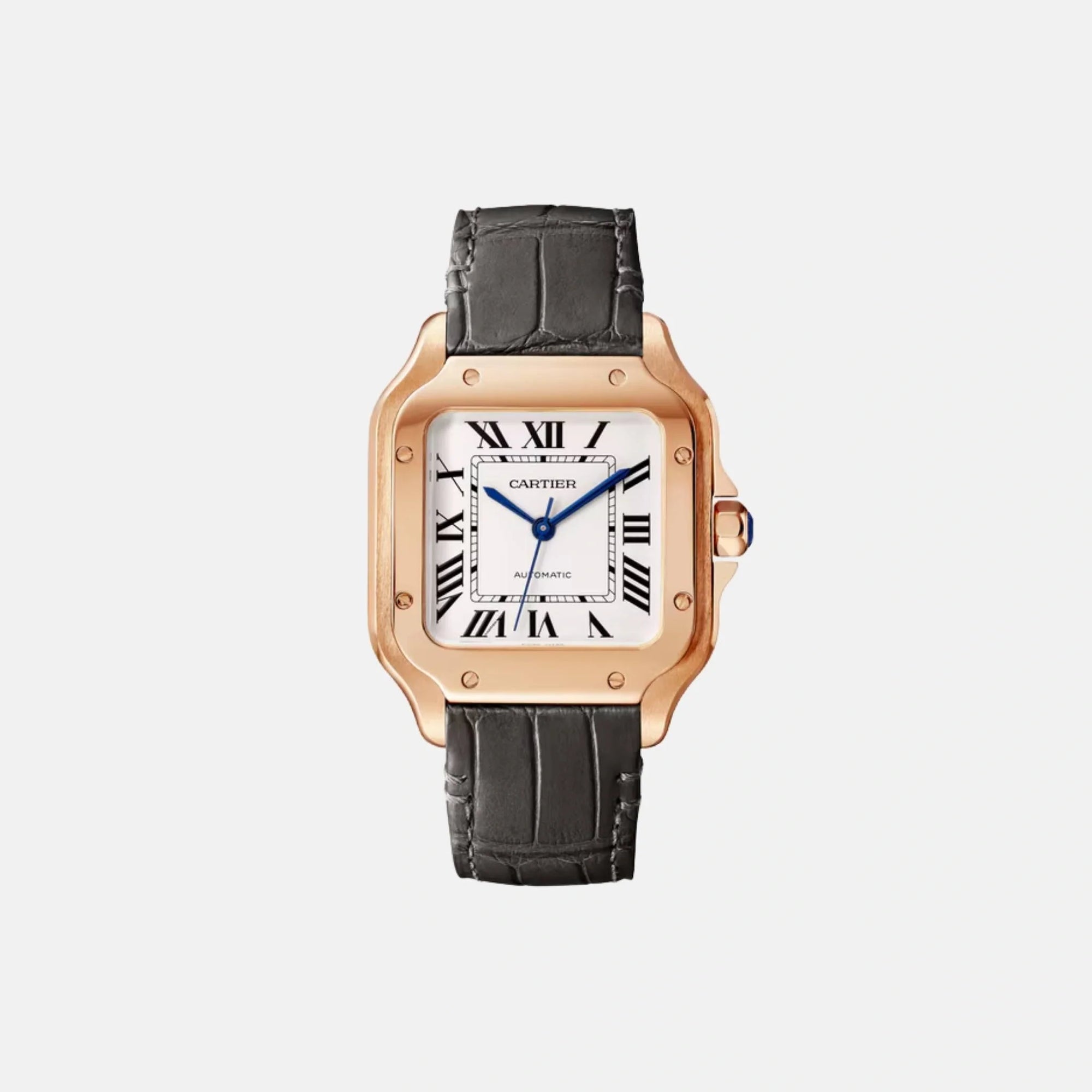 Santos Medium Model 18k Rose Gold Automatic Wgsa0028 Cartier оригінал – Купити в Україні – боковий вид