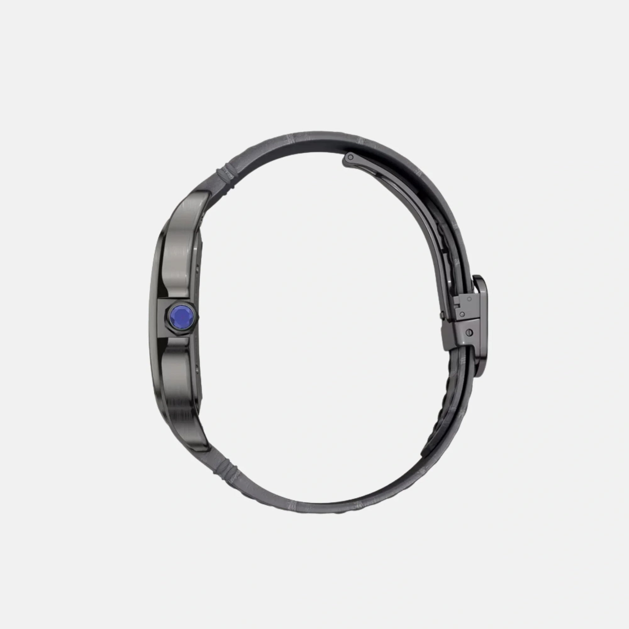Оригінальна Santos Skeleton Large Model Black Adlc Steel Whsa0009 Cartier – детальний вид