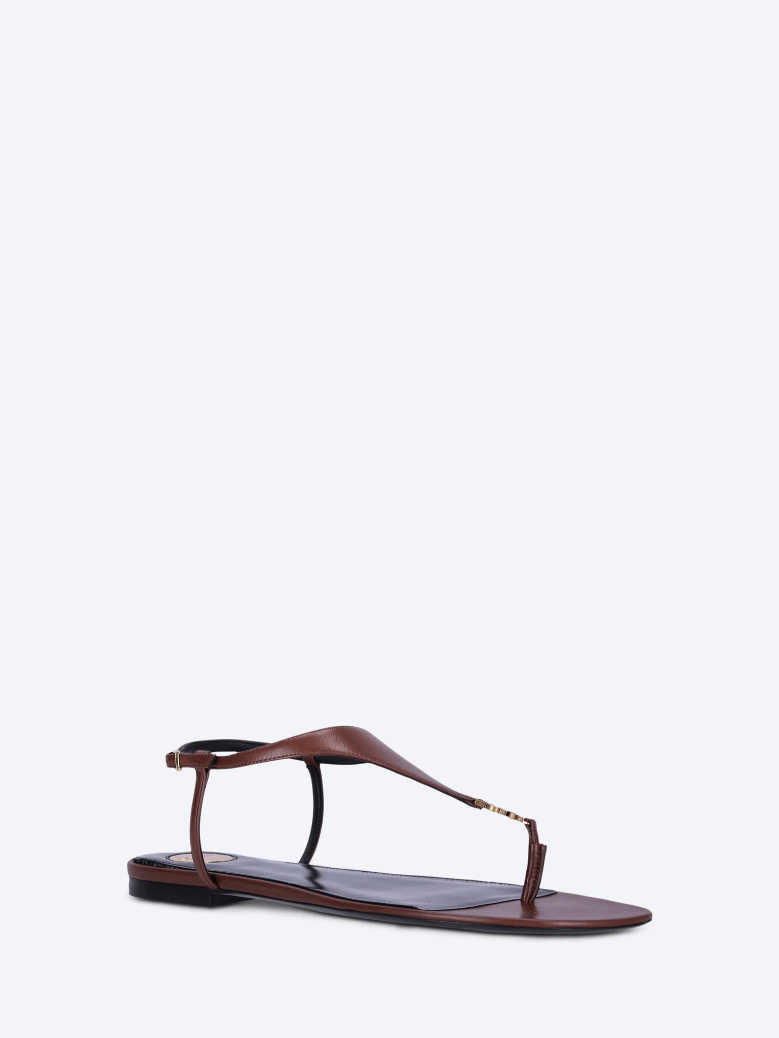 Cassandra Smooth Leather Sandals Saint laurent оригінал – Купити в Україні – вид ззаду
